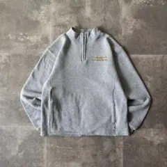 00s Russell Athletic ハーフジップスウェット L 灰 A49
