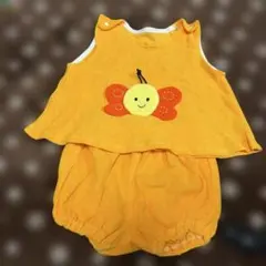 ベビー服 セットアップ 蝶々モチーフ イエローのサムネイル