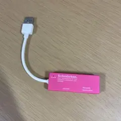 ELECOM USBハブ　ピンク