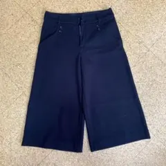 無印良品 ウール混 ガウチョパンツ ブラック