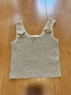 ZARA ニットタンクトップ　S