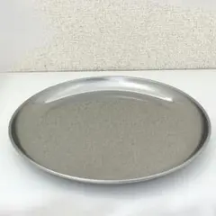 ステンレス製 20cm 洋皿 日本製丸皿　お皿　盛り皿 シルバーカラー 割れない