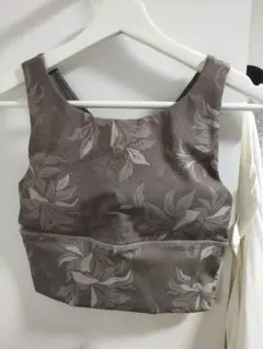 新品タグ付【SUKALA】花柄リリーブラウンブラトップ単品(S)
