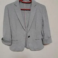 グレー 　ストレッチ ジャケット