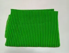 緑色 ジョーゼット生地 黒ストライプ