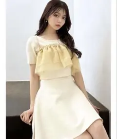 resexxy スカート フレアミニニットスカート