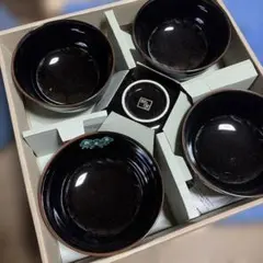 ニ*カ様 黒いボウルセット 5個入り