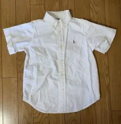 ラルフローレン　ホワイト 半袖シャツ 110センチ