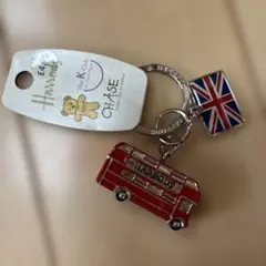 未使用品・Harrods ロンドンバス キーホルダー