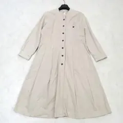 極美品✨ マーガレットハウエル　MHL.　ロングワンピ―ス　近年　ベージュ　Ⅱ