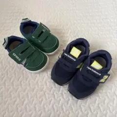 子供靴 new balance ネイビー13㎝／IFME グリーン 12.5㎝