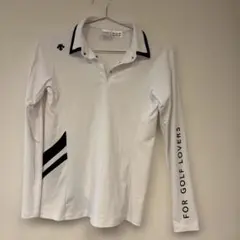 r*y様 デサントゴルフ　長袖　シャツ　白　レディース　L