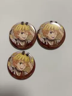 3点 善逸 午年 ランダム箔押し缶バッジ 干支 ufotable 鬼滅の刃