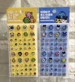 【新品未開封】たまごっち　タイルみたいなシール　ブロックドロップシール　2枚
