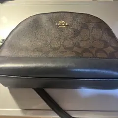 COACH ロゴ入りバッグ ブラウン/ブラック　正規品