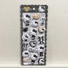 サンリオ　もちもちマシュマロシール　ハローキティ　黒　ヒョウ柄