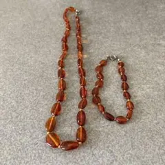 琥珀 ネックレス