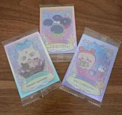 ちいかわウエハースカード(パジャマパーティーズ、あのこ、古本屋カニちゃん)
