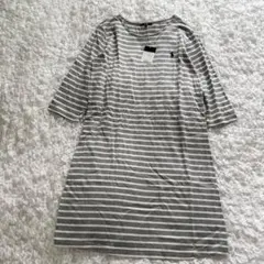 【新品・ダグ付き】ラルフローレンホーム ボーダークルーネックスリープ ワンピース