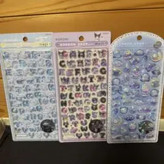 ボンボンドロップCinnamoroll &Kuromi シール 3パック