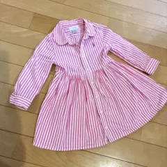 Ralph Lauren ピンクストライプ ワンピース 12M