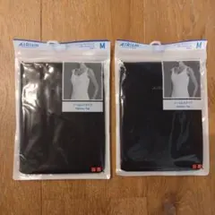 AIRism ブラック タンクトップ M 2枚セット