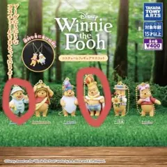 コスチュームフィギュアコレクション　プーさん　ガチャガチャ　2点セット