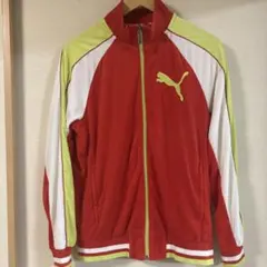 プーマ　パイル地　刺繍トラックジャケット　ジャージ