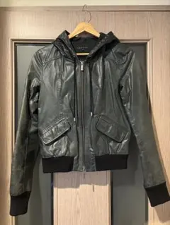 み*よ様 theory フード付きレザージャケット サイズ2