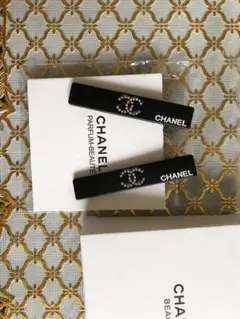 新品未使用　CHANEL ヘアピン　ブラック 2本セット　非売品　ノベルティ