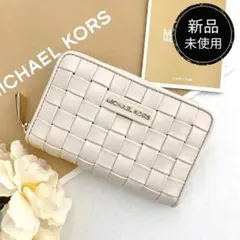新品　正規品☆MICHAEL KORS 折り財布　ホワイト レザー コインケース