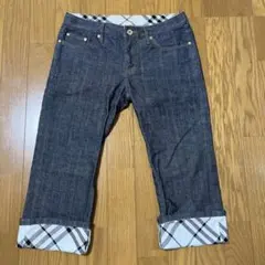 未使用★バーバリーブルーレーベル　デニム　サブリナ丈　25