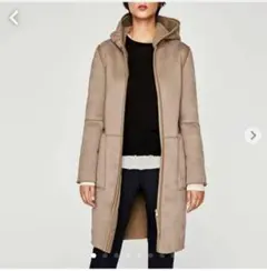 ZARA　リバーシブルボアコート S