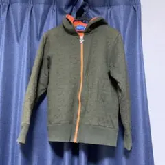 東京ディズニーリゾート　ミッキーシルエット　パーカー　S カーキ