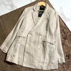 美品‼️Chaosリネンジャケット　ベージュサイズフリークリーニング済み 2025年最新】Chaos ジャケット リネンの人気アイテム - メルカリ