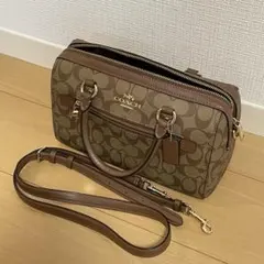 【COACH】コーチ 2way ハンドバッグ ショルダーバッグ ブラウン