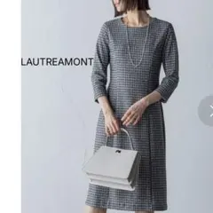 美品◎ロートレアモン ハイテンションツィードプリントワンピース L 総柄　完売