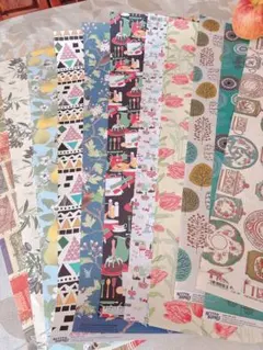 デザインペーパー11枚詰め合わせ ラッピング　手帳デココラージュファイル　北欧風