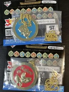 一番くじ ポケモン 30周年記念K賞 メタルチャーム 2種 - メルカリ