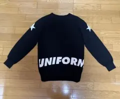 uniform experiment ユニフォーム　ニット　セーター　星柄　黒のサムネイル