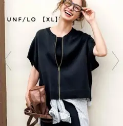 アンフィーロ　【接触冷感/UVカット】スゴ機能美ニット スリーブレスブルゾンのサムネイル