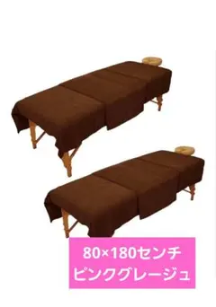 エステタオル タオルケット 80×180cm 2枚ピンクグレージュのサムネイル
