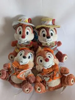 チップ　デール　ディズニー 　ランド　25周年　30周年　ぬいぐるみバッチ