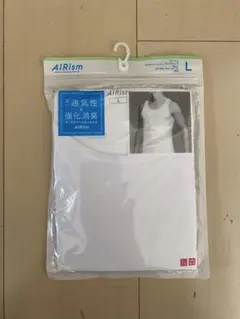 新品 ユニクロ エアリズム デオドラントメッシュ タンクトップ メンズ L