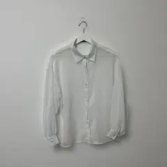 OFALO シアーシャツ　長袖　ホワイト　Mサイズ
