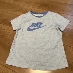 NIKE Tシャツ ライトブルー ロゴプリント　160③