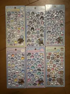 ボンボンドロップシール　水族館　6枚セット