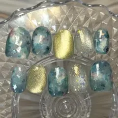 現品　ニュアンスネイル　インクネイル　星　宇宙　韓国　ウィッシュコア　マグネット