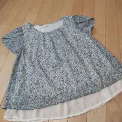 美品☆サイズ2 any sisエニシス リバティ風 カットソー 半袖