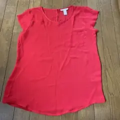 未使用品BANANA REPUBLIC 半袖シャツ S レッド